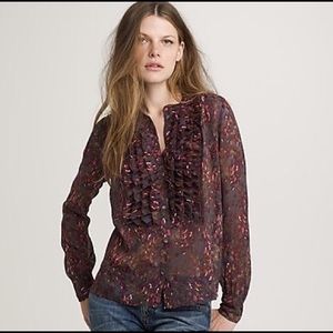 J. Crew | Bayberry Flouncette Blouse